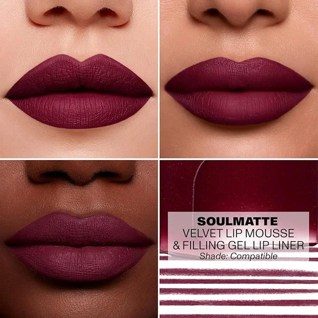 Morphe Soulmatte Velvet Lip Mousse Matte Lipstick - Air-Whipped, Soft Matte Lip Makeup with Vitamin E to Hydrate, Soften a...