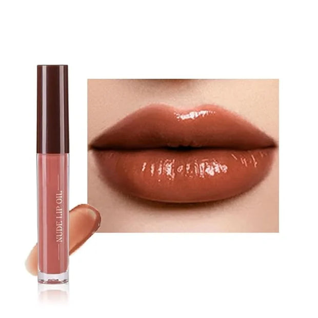 Hydrating Lip Glow Oil, Plumping Lip Oil, Tinted Lip Plumper Gloss,Younger-Looking Lips | Nourishing Long Lasting Non-Stic...