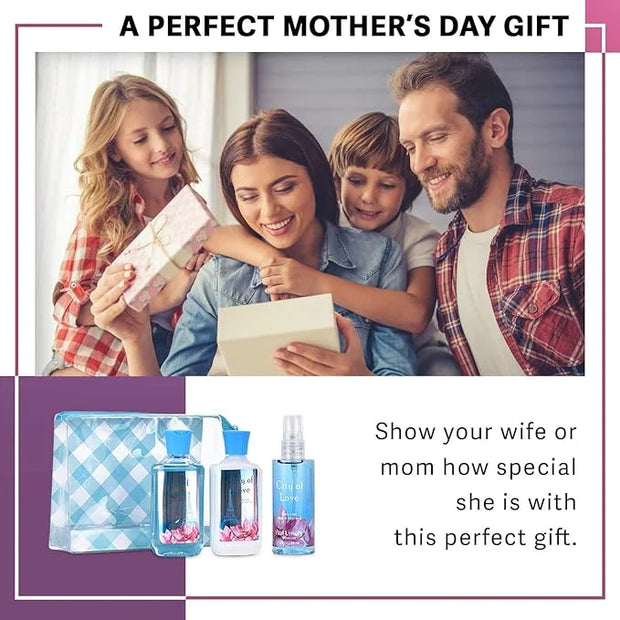 Bath & Body Care Travel Set - Home Spa Set with Body Lotion, Shower Gel and Fragrance Mist, Personal Body Care Travel Set ...