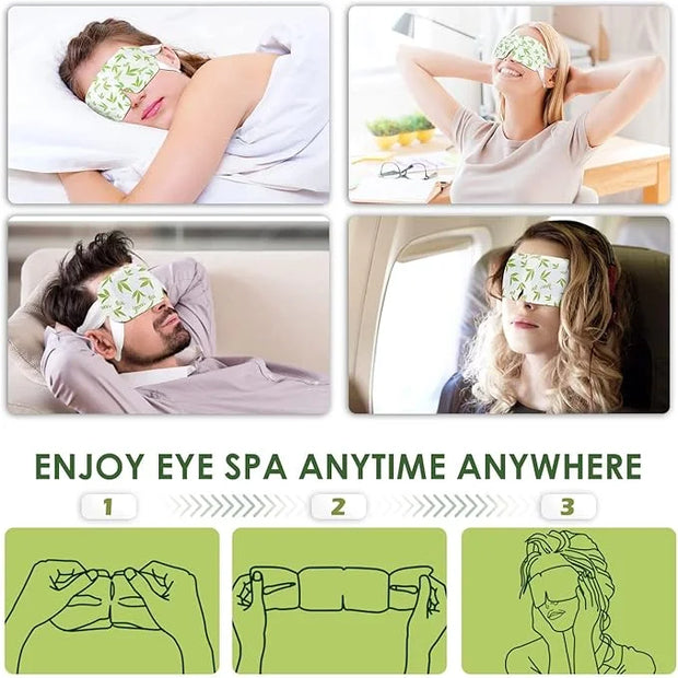 36 Pack Self Heating Eye Mask,6A Silk Cotton Material Steam Eye Mask, Self Heated Warm Compress for Fast Relief of Dry Eye...