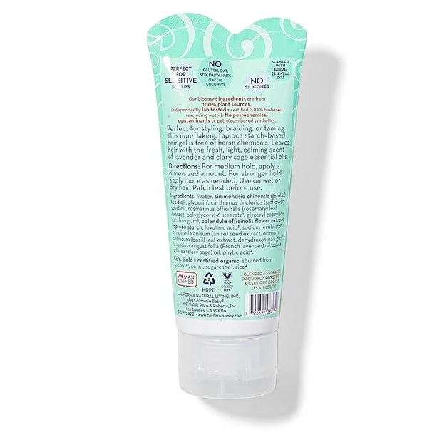 California Baby Calming Hair Gel for Kids | 100% Plant-Based Baby Hair Gel | Medium-Hold | Lavender Scent | Hypoallergenic...