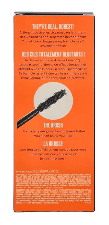 Benefit Cosmetics They're Real Beyond Mascara Duo Set Black, 0.3 Ounce (Pack of 2) - Product Image