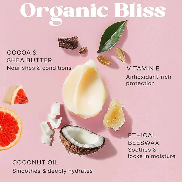 USDA Organic Lip Balm - USA Made with Natural Ingredients, 4 Pack Multi Flavor Lips Moisturizer, Moisturizing Lip Care, Be...
