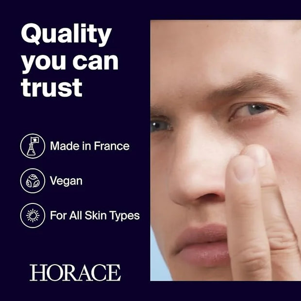 HORACE Under-Eye Moisturizer for Men - Anti-Fatigue Eye Cream to Reduce Dark Circles and Puffiness - Hydrating & Smoothing...