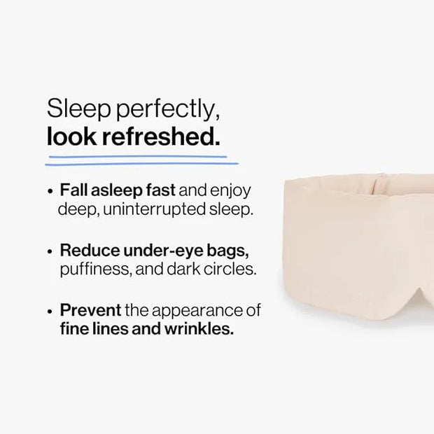 Dore & Rose Deep Sleep Mask Light Blocking, 23 Momme Mulberry Silk Eye Mask, Ultra Soft, Adjustable - Travel Sleeping Mask...