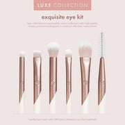 EcoTools Luxe Exquisite Eye Makeup Brush Kit, For Eyeshadow, Eyeliner, & Brow Makeup, Professional Eye Brush Set, Eco-Frie...