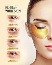 24K Gold Under Eye Patches (25 Pairs) & Q10 Anti-Wrinkle Night Cream, Pro-Retinol Face Moisturizer for Firming, Hydrating ...