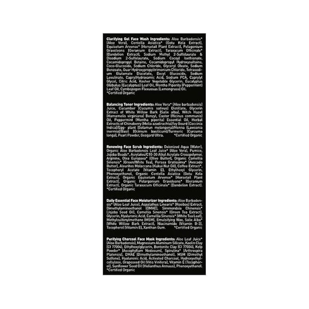 Brickell Men's Daily Elite Face Care Routine I, Toner, Gel Facial Wash, Face Scrub, Anti-Aging Night Cream, Eye Cream, Cha...