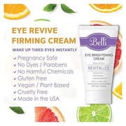 Belli eye cream for brightening wrinkles dark circles anti-aging skin renewing and puff, Enriched Vitamin | Skin Smoothing...