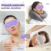Cooling Eye Mask and Silky Sleep Mask 4 Packs for Man Women for Sleeping Frozen Ice Eye Mask Cold Warm Compress Dark Circl...