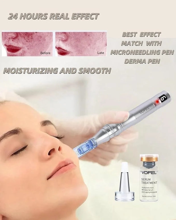 Hyaluronic Acid Serum for Microneedling Serum Ampoules for Face BB Glow Starter Kit 0.35 oz 4 Vials - Product Image
