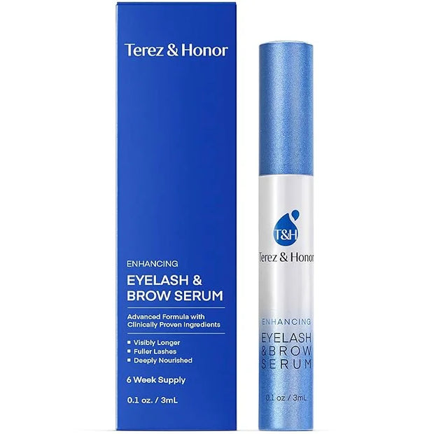 Advanced Eyelash Serum for Thicker, Longer Eyelashes and Eyebrows - Grow Luscious Lashes with Brow Enhancer (3mL) - Produc...