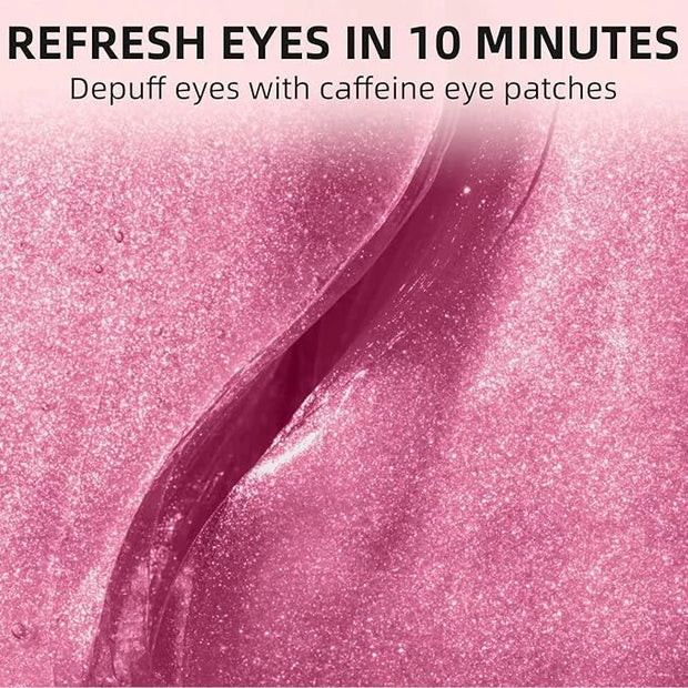 Dr. Pure Under Eye Patches for Puffiness: Caffeine Eye Mask for Dark Circles and Puffy Eyes with Niacinamide Hyaluronic Ac...