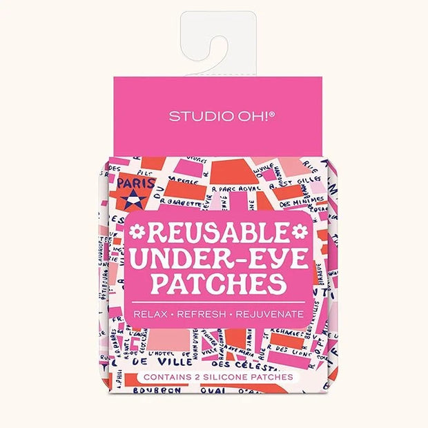 Studio Oh! Reusable Under-Eye Patches, Puffy Eyes Treatment and Under Eye Masks Skincare, 100% Silicone Eye Patches, Pairs...