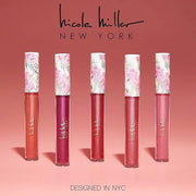 Nicole Miller Lip Gloss Collection Shimmery Glosses for Women and Girls Long Lasting Color Set with Rich Varied Colors, Fl...