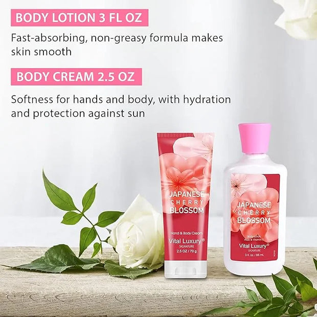 Bath & Body Kit, 3 Fl Oz Travel Size, Ideal Skincare Relaxing Home Spa Set, Includes Body Lotion, Shower Gel, Body Cream, ...