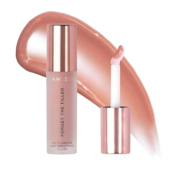 Women's Forget The Filler Lip Plumper Line Gloss, Nudie, Pink, 0.11 Fl Oz (Pack of 1) - Product Image
