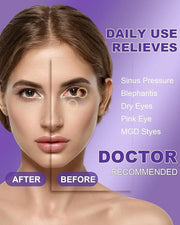 60 Packs Eyelid Cleansing Wipes for Dry Eye & Blepharitis + 30 Packs Steam Eye Masks Lanvender - Product Image