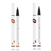 Longwear Liquid Lip Liner, Matte Lip Tint Stain Marker Pen, 2 in1 Liquid Lipstick & Lip Liner Pencil, Long Lasting Waterpr...