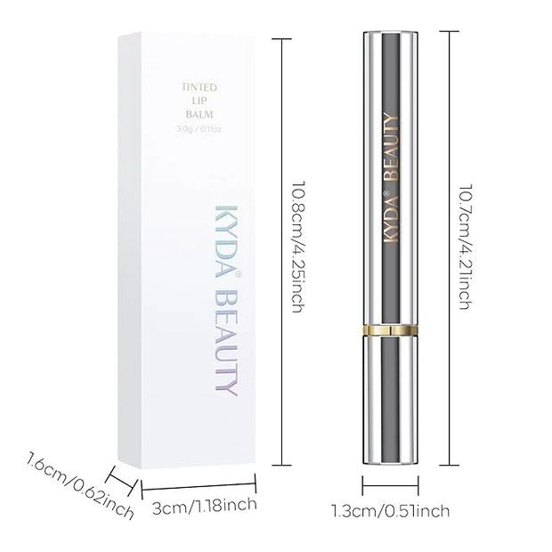 KYDA Tinted Lip Balm, Hydrating Sheer Lips,
