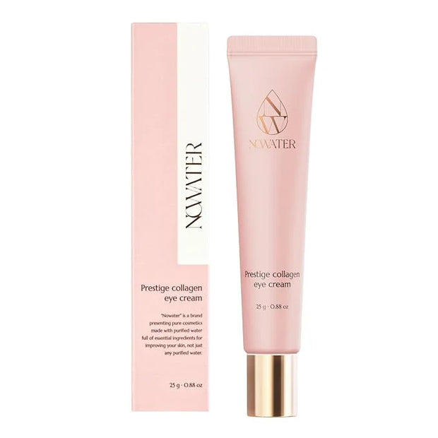 NOWATER Collagen Eye Cream for Wrinkles, Puffiness, Dark Circles - Hydrolyzed Collagen & Beta-glucan for Improved Under-ey...