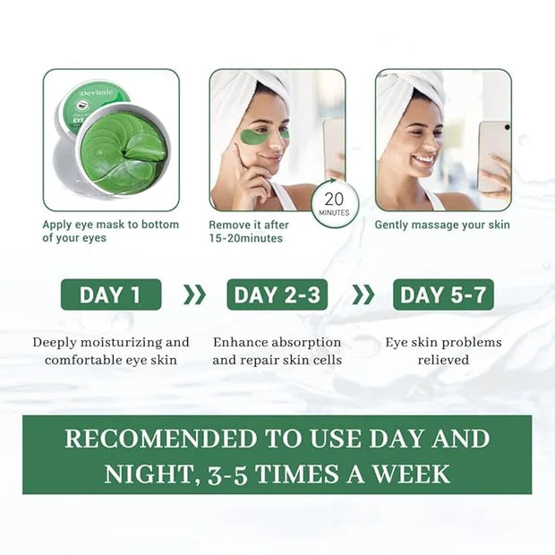 Under Eye Mask, 30 Pairs Seaweed Eye Masks for Dark Circles and Puffiness Treatment, Under Eye Patches for Puffy Eyes and ...