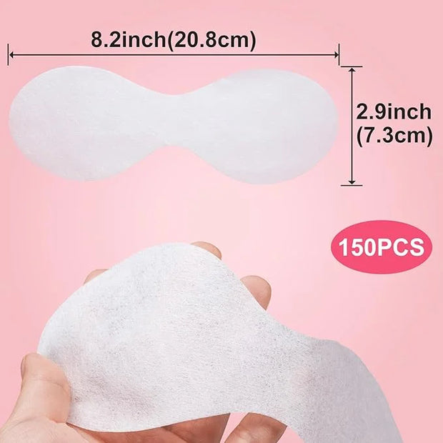 Joez Wonderful 150 Sheets Disposable Eye Mask Paper, Non Woven Eye Care Patches Paper Eye Covers, Cotton Spa Eye Pads for ...
