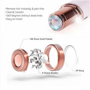Facial Hair Remover Replacement Heads - Gen 1 Compatible with Finishing Touch Flawless Hair Remover Tool for Women Easy Fa...