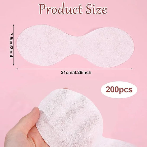 200 Sheets Disposable Facial Eye Mask Paper Non-Woven Eye Care Cotton Eye Pads Cosmetic Eye Patches Spa Eye Covers Beauty ...