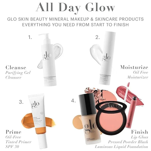 Glo Skin Beauty Blush (Sheer Petal) - Pressed Powder Blush for Cheeks, High Pigment Mineral Face Makeup Creates a Natural,...