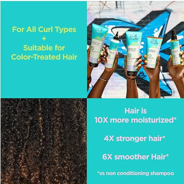 Carol's Daughter Born To Repair Nourishing Conditioner, Sulfate-Free Hair Care for Curly Hair with Shea Butter, 11 Fl Oz -...