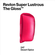 REVLON Lip Gloss, Super Lustrous The Gloss, Non-Sticky, High Shine Finish, 247 Desert Spice, 0.13 Oz (Pack of 4) - Product...