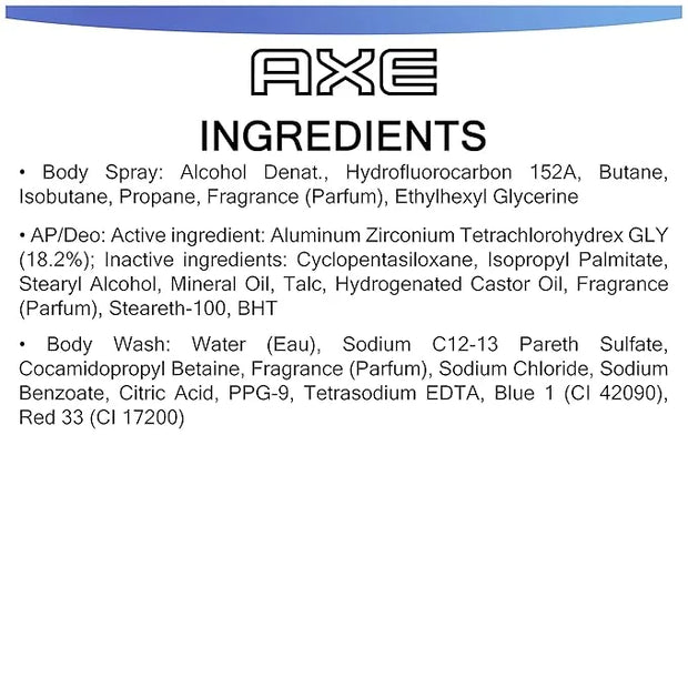 AXE Phoenix Holiday Gift Set With Body Spray, Antiperspirant & Deodorant Stick and Body Wash for Grooming 3 count - Produc...