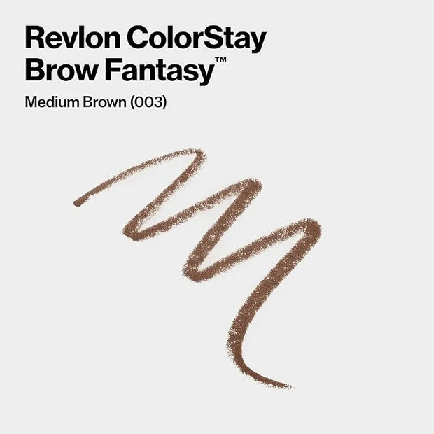 Revlon ColorStay Brow Fantasy, All In One Eyebrow Powder Pencil with Shaping Clear Gel, Gel Infused with Panthenol, Smudge...