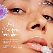 Blossom Scented Roll on Lip Gloss, Infused with Real Flowers, Made in USA, 0.40 fl oz, 2 pack, Cherry/Coconut - Product Image