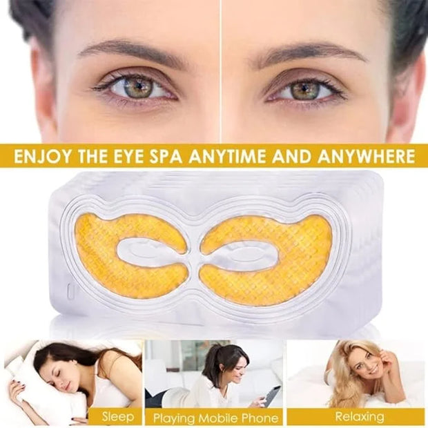 Gold Hydrogel Eye Patches, Collagen Crystal Under Eye Gel Mask Pads - Reduce Wrinkles,Puffy Eyes,Dark Circles,Undereye Bag...