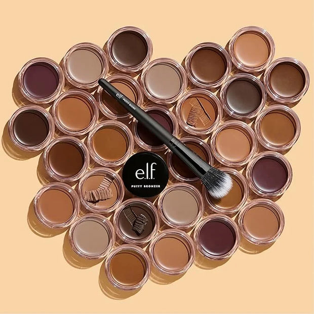 e.l.f. Putty Bronzer, Creamy & Highly Pigmented Formula, Creates a Long-Lasting Bronzed Glow, Infused with Argan Oil & Vit...