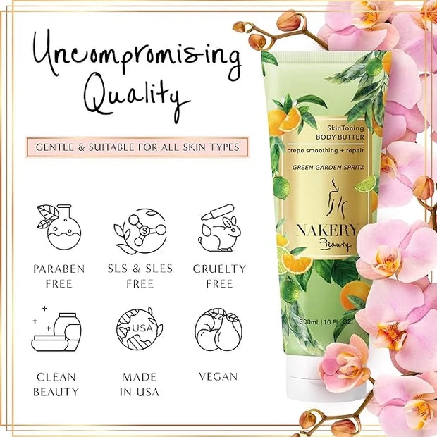 Nakery Body Butter Anti Aging Moisturizer - Body Cream Skin Tightening Cream & Neck Firming Cream, Moisturizing Cream & Ne...