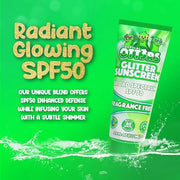 Glitter Sunscreen SPF 50 Lotion 4.5oz - Sparkle Sunscreen - Shimmer Sunscreen - Colored Sunscreen for Kids & Women - UVA/U...