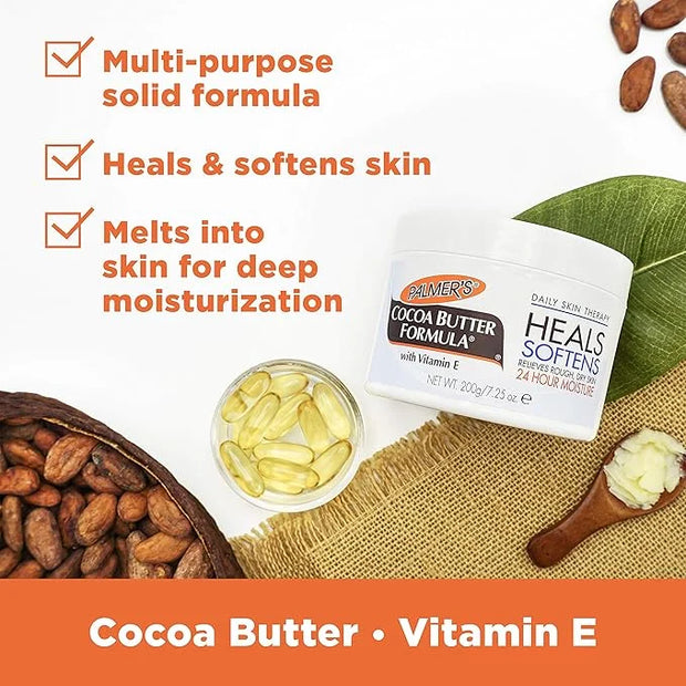 Palmer's Cocoa Butter Formula Daily Skin Therapy Solid Lotion, 7.5 Oz (Pack of 3) Intensive Body Moisturizer with Vitamin ...