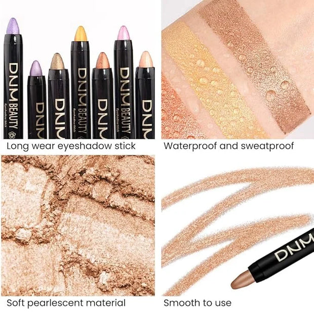 Kaely 2Pcs Cream Eyeshadow Stick Set for Eyes,Light Khaki & Desert Gold Shimmer Pen,Eye Brightener Halloween Makeup,sombra...