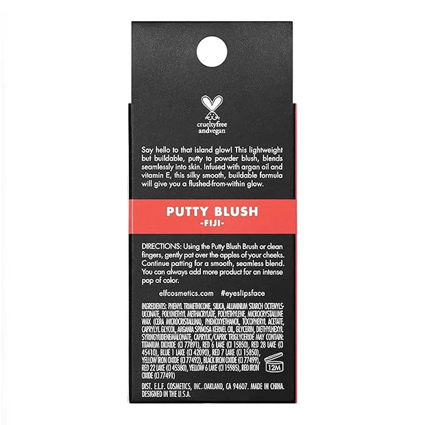 e.l.f. Putty Blush, Creamy & High-Pigment Formula For A Natural Glow, Delivers A Semi-Matte & Powder Finish, Vegan & Cruel...