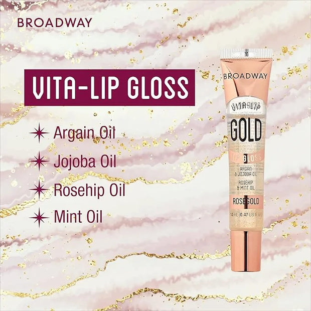 Ruby Kisses Broadway Vita-Lip Clear Lip Gloss (10 Pack), Ultra-Hydrating & Soothing Formula with Vitamins, High-Shine Non-...