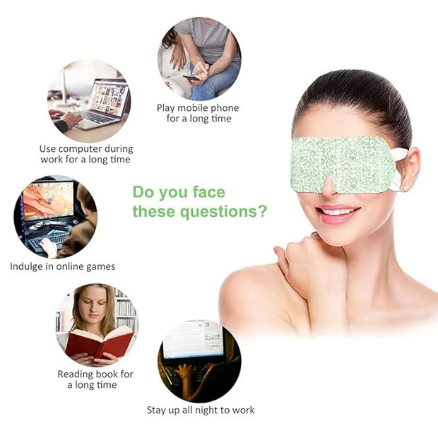 Steam Eye Mask, 15 Packs Hot Steam Eye SPA Mask for Dry Eyes, Travel Essentials & Relaxation Gifts for Women, Men Lavender...