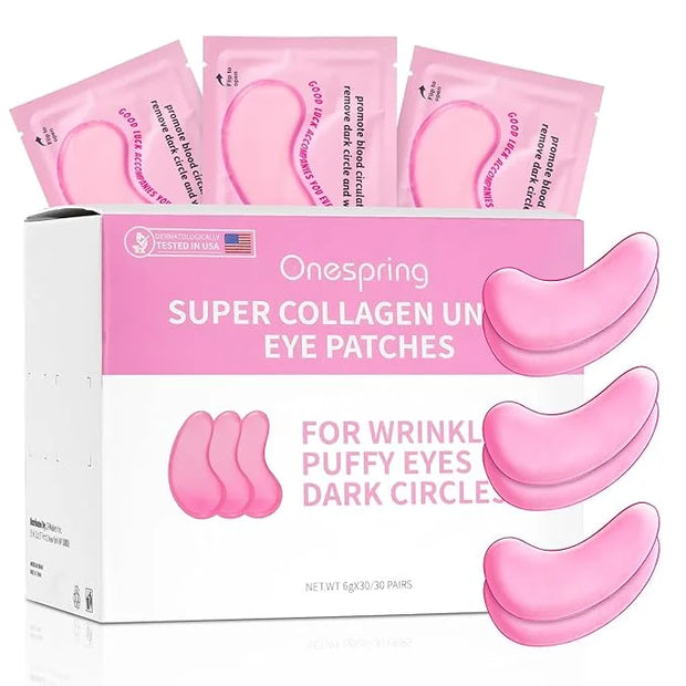 Under Eye Patches (30 Pairs) Rose Eye Mask for Puffy Eyes, Dark Circles, Eye Bag, Wrinkles - Undereye Bags, Birthday Gifts...