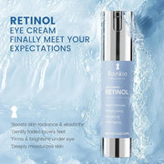 Retinol Eye Cream for Dark Circles: Anti-Wrinkle Under Eye Cream - Night Care Eye Cream Reduces Eye Bags - Product Image