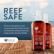 Aloe Up Light Tanning Oil With SPF 6 Sunscreen - Body and Face Tanning Oil for Outdoor Sun - With Pure Aloe Vera Oil and N...