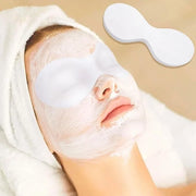 100 Sheets Disposable Eye Care Mask, Non-Woven Cotton Eye Pads for DIY Skincare, Clear Eye Mask Paper Beauty Sheets for Be...