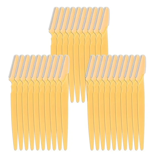 30 Pieces Eyebrow Razor Shaper Trimmer Shaver Facial Razor with Precision Cover for Women and Men - Product Image