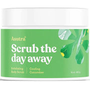 ASUTRA Dead Sea Salt Essential Oil Body Scrub Exfoliator (Cooling Cucumber), 16 oz - Ultra Hydrating, Gentle, & Moisturizi...